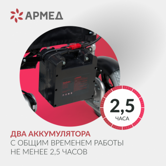 КРЕСЛО-КОЛЯСКА ИНВАЛИДНАЯ JRWD1002 "АРМЕД" (м)